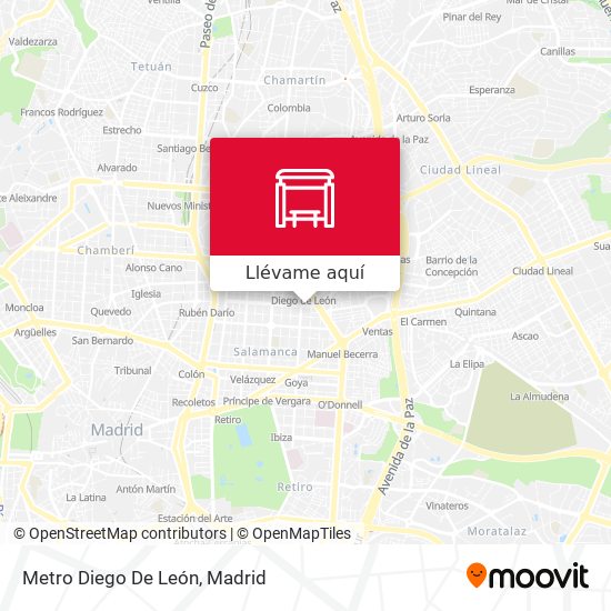 Mapa Metro Diego De León