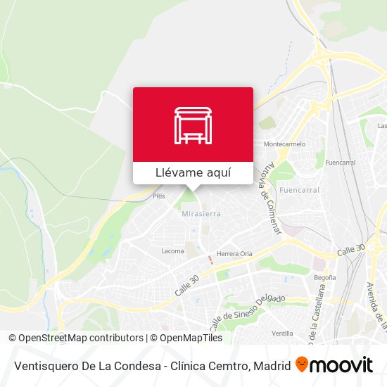 Mapa Ventisquero De La Condesa - Clínica Cemtro