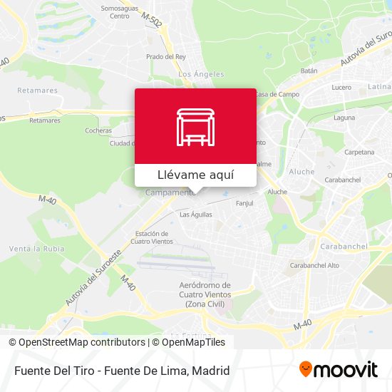 Mapa Fuente Del Tiro - Fuente De Lima