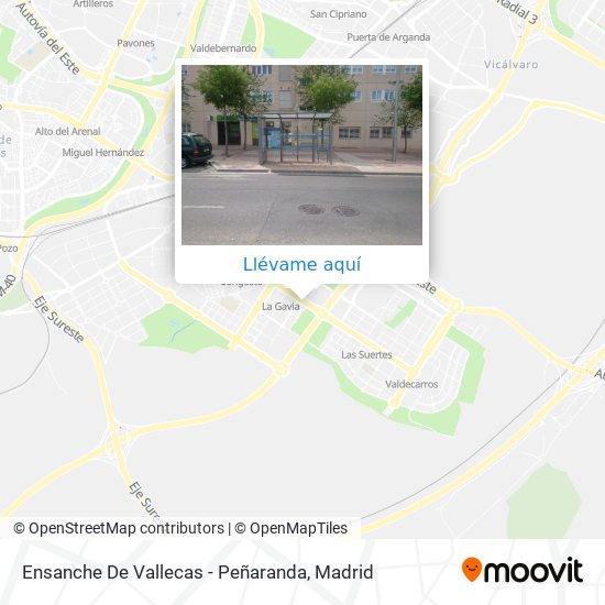 Mapa Ensanche De Vallecas - Peñaranda