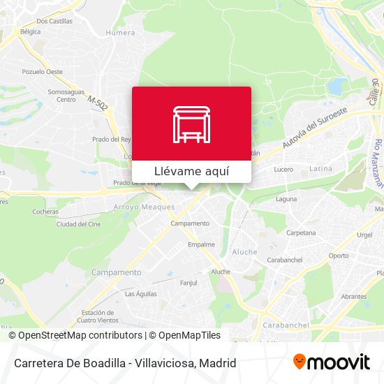 Mapa Carretera De Boadilla - Villaviciosa