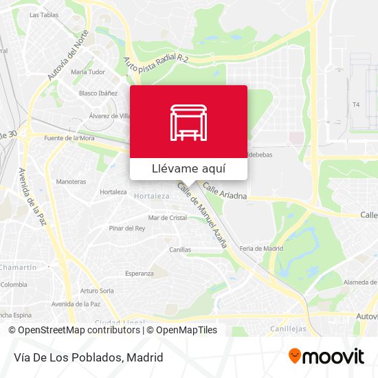 Mapa Vía De Los Poblados