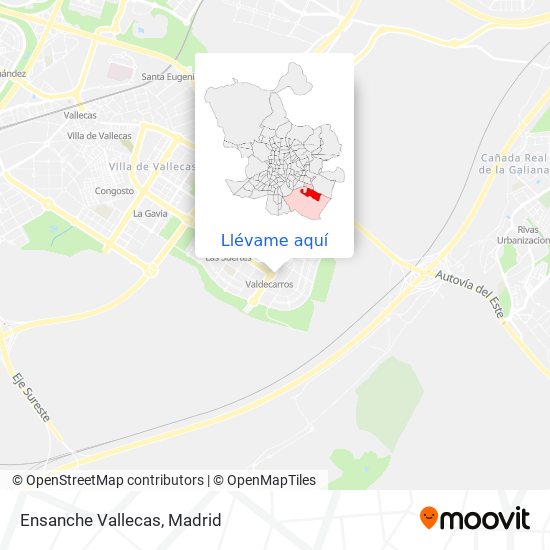 Mapa Ensanche Vallecas