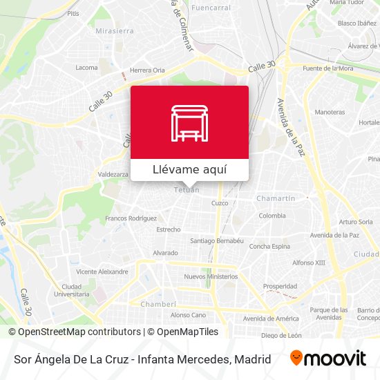 Mapa Sor Ángela De La Cruz - Infanta Mercedes