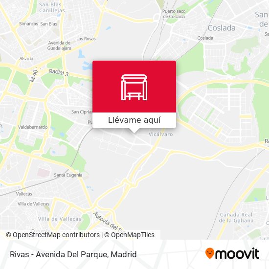 Mapa Rivas - Avenida Del Parque