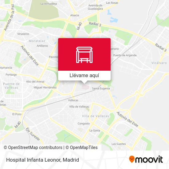 Mapa Hospital Infanta Leonor