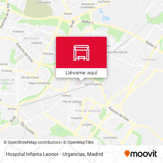 Mapa Hospital Infanta Leonor - Urgencias