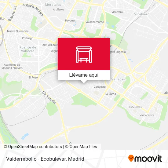 Mapa Valderrebollo - Ecobulevar