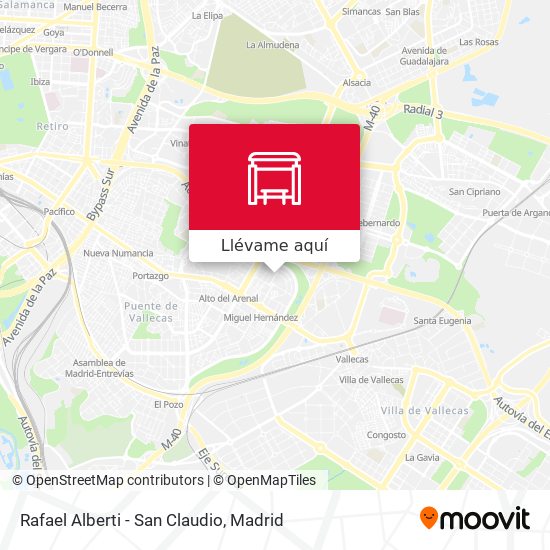 Mapa Rafael Alberti - San Claudio
