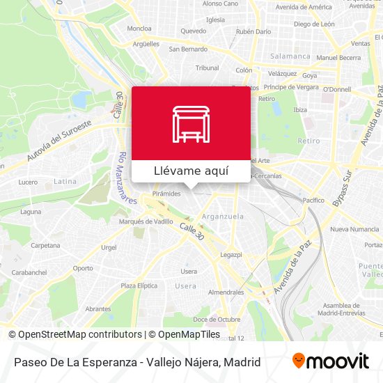 Mapa Paseo De La Esperanza - Vallejo Nájera