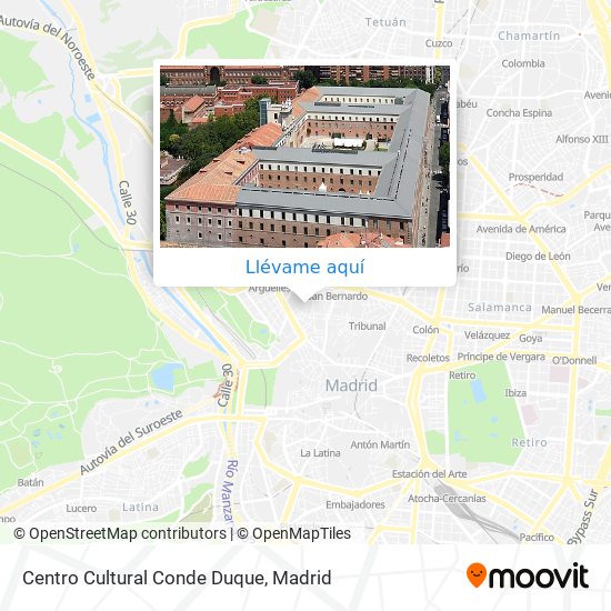 Mapa Centro Cultural Conde Duque