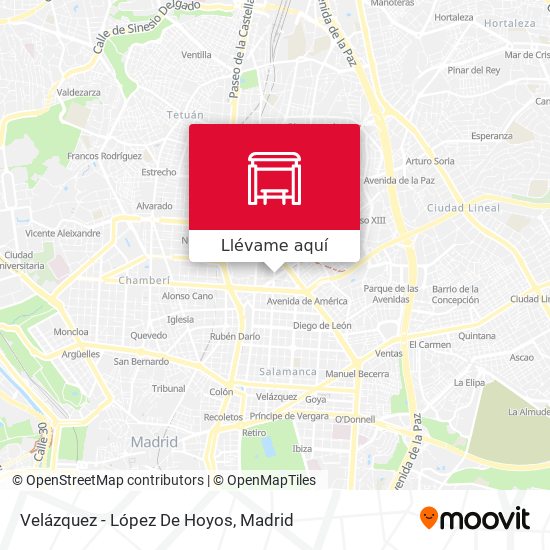 Mapa Velázquez - López De Hoyos