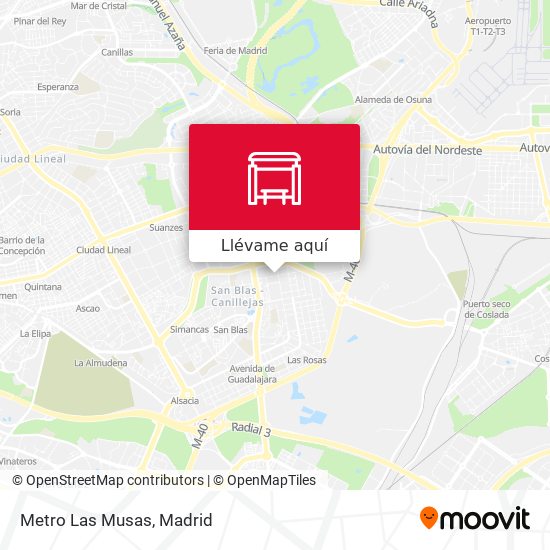 Mapa Metro Las Musas