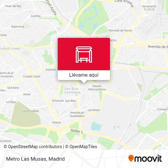 Mapa Metro Las Musas