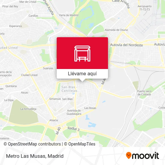 Mapa Metro Las Musas