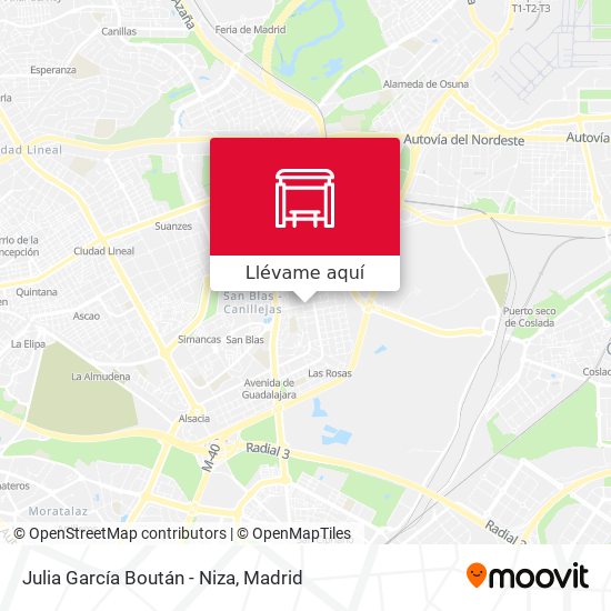 Mapa Julia García Boután - Niza