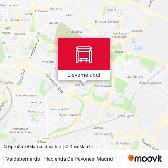 Mapa Valdebernardo - Hacienda De Pavones