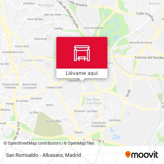 Mapa San Romualdo - Albasanz