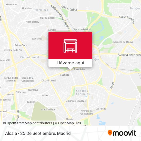 Mapa Alcalá - 25 De Septiembre