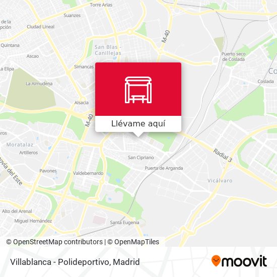 Mapa Villablanca - Polideportivo