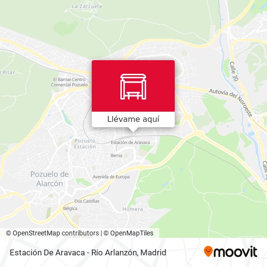 Mapa Estación De Aravaca - Río Arlanzón