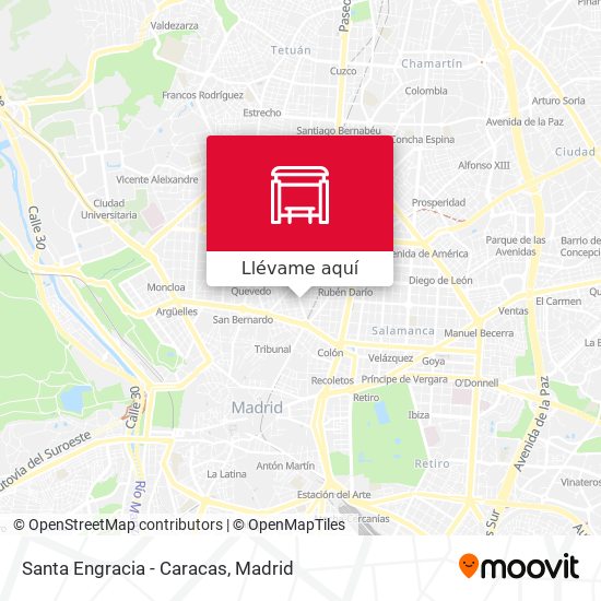 Mapa Santa Engracia - Caracas
