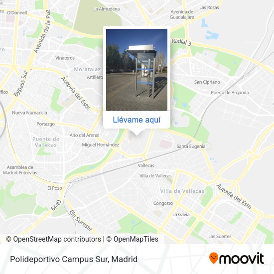 Mapa Polideportivo Campus Sur