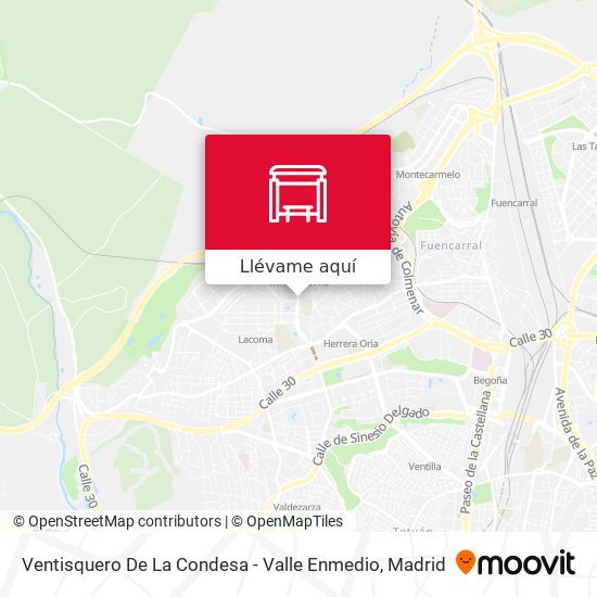 Mapa Ventisquero De La Condesa - Valle Enmedio