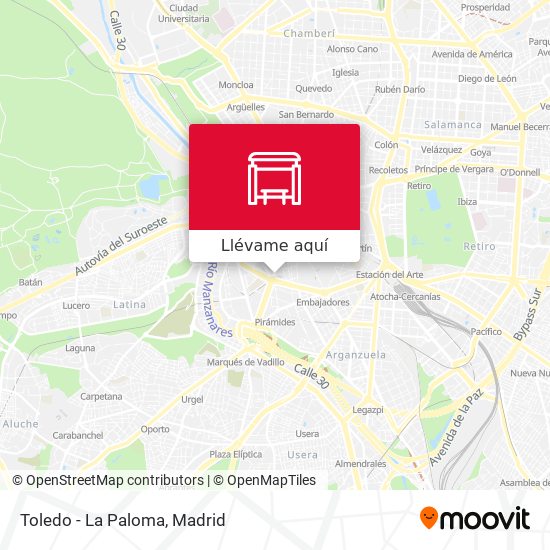 Mapa Toledo - La Paloma
