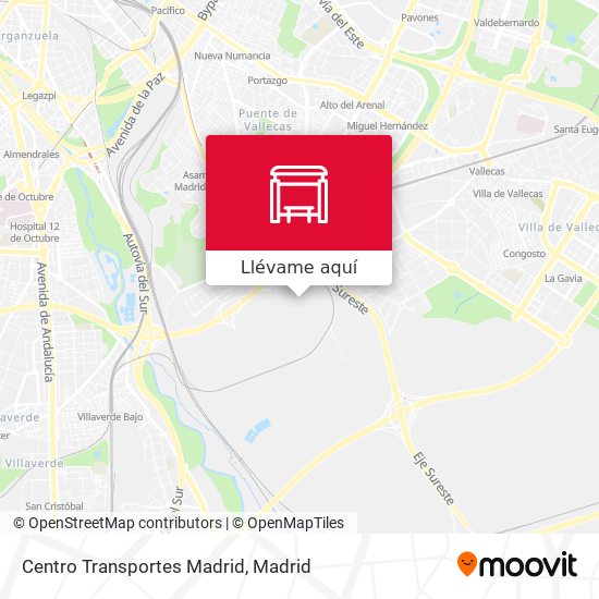 Mapa Centro Transportes Madrid