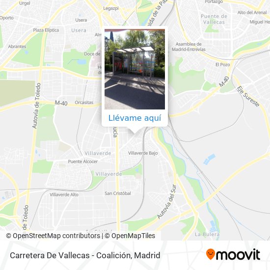 Mapa Carretera De Vallecas - Coalición
