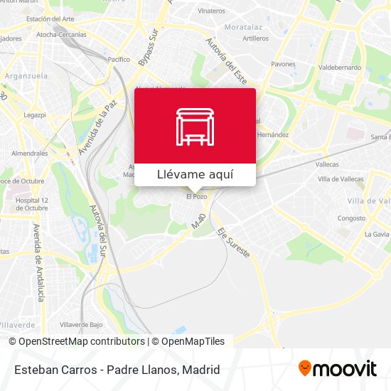Mapa Esteban Carros - Padre Llanos