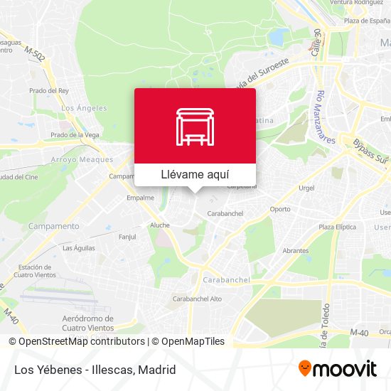 Mapa Los Yébenes - Illescas