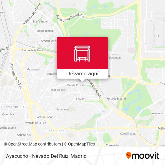 Mapa Ayacucho - Nevado Del Ruiz