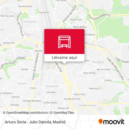 Mapa Arturo Soria - Julio Dánvila