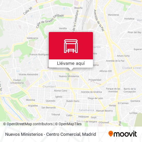 Mapa Nuevos Ministerios - Centro Comercial