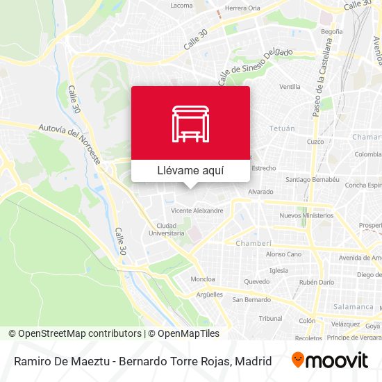 Mapa Ramiro De Maeztu - Bernardo Torre Rojas
