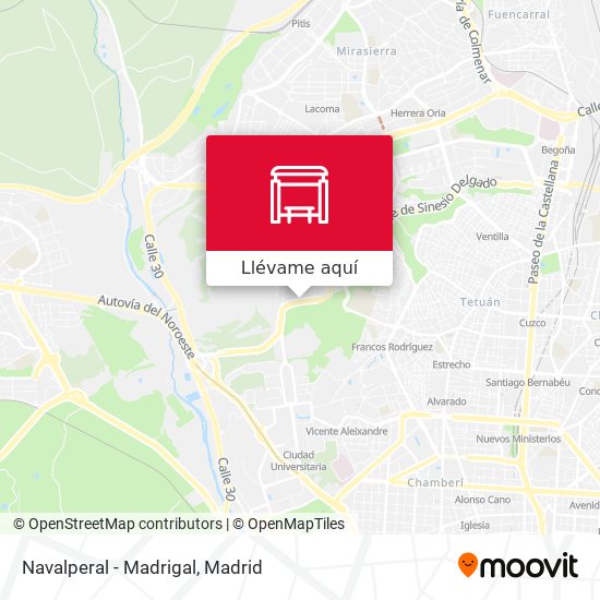 Mapa Navalperal - Madrigal