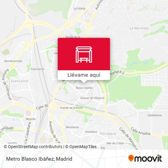 Mapa Metro Blasco Ibáñez