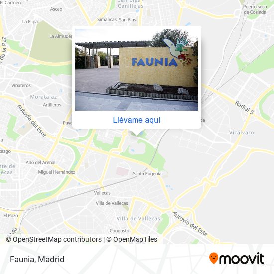 Mapa Faunia