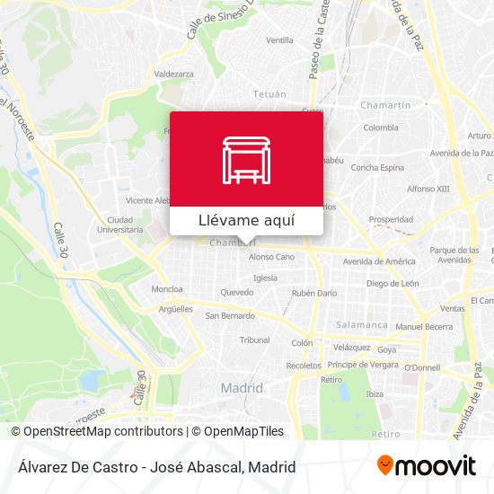 Mapa Álvarez De Castro - José Abascal