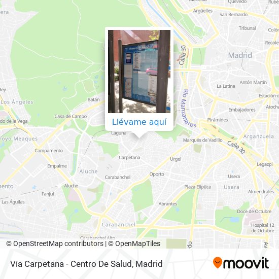 Mapa Vía Carpetana - Centro De Salud