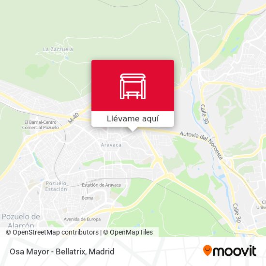 Mapa Osa Mayor - Bellatrix