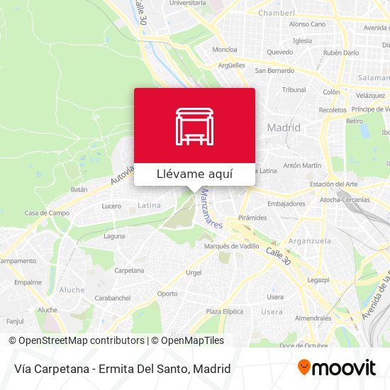 Mapa Vía Carpetana - Ermita Del Santo