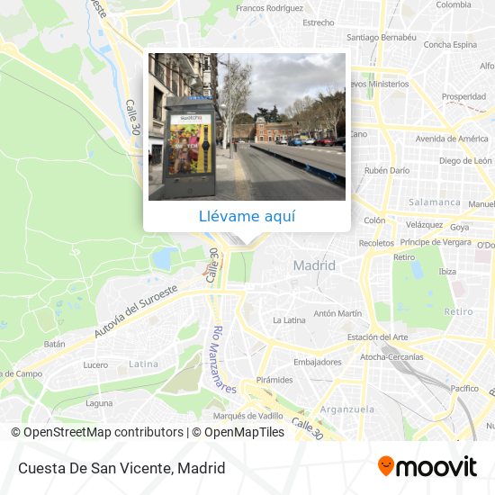 Mapa Cuesta De San Vicente