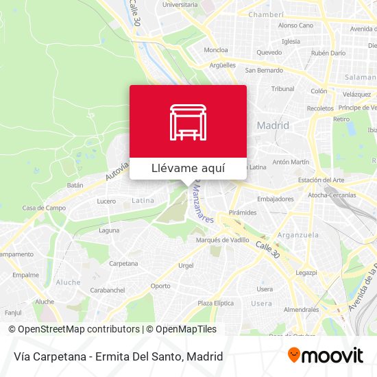 Mapa Vía Carpetana - Ermita Del Santo