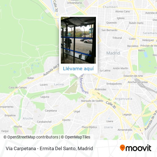 Mapa Vía Carpetana - Ermita Del Santo