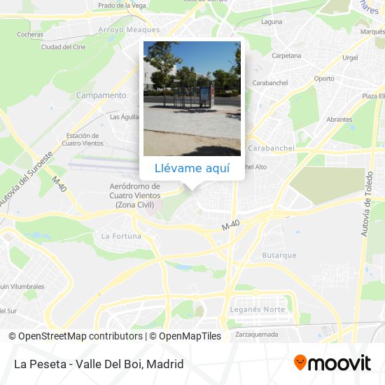 Mapa La Peseta - Valle Del Boi
