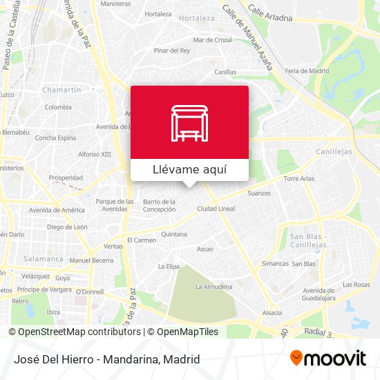Mapa José Del Hierro - Mandarina