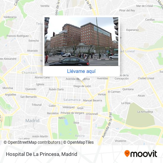 Mapa Hospital De La Princesa